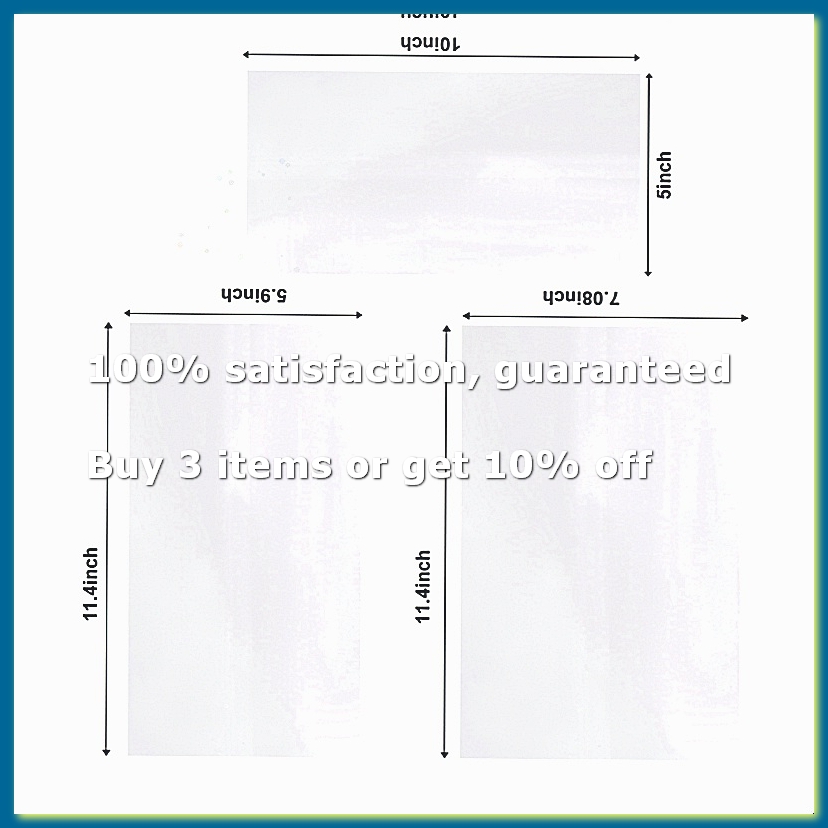 Sublimation Mug White - 30 stuks sublimatie krimpfolie, 3 maten