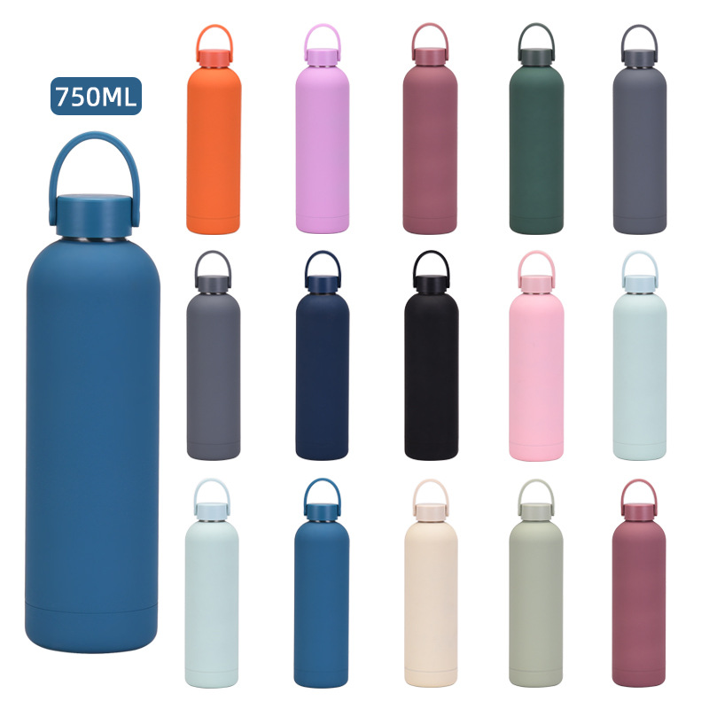 Water Bottle Blank - 350/500/750/1000ml RVS Thermosfles/Vacuümfles met handvat, kleine