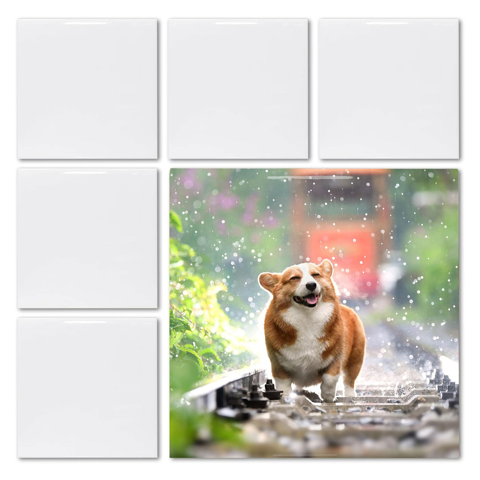 Ceramic Tile Blank - 20 stuks 4' X 4' Sublimatie