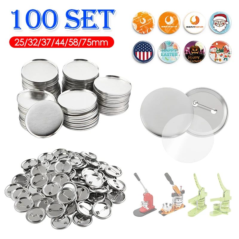 Button Badge Blank - 100Set Lege Badge Pin Button Maker