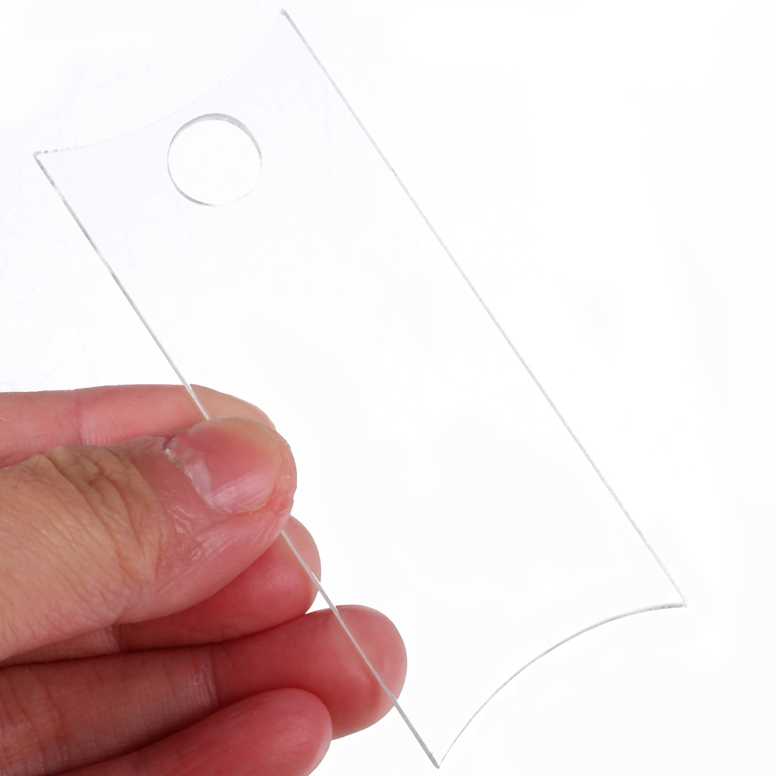 Water Bottle Blank - 10 stuks blanco acryl naamplaatjes voor