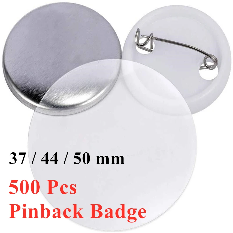 500 stks/set Lege Badge Pinbac - Button Badge Blank recensie en prijs