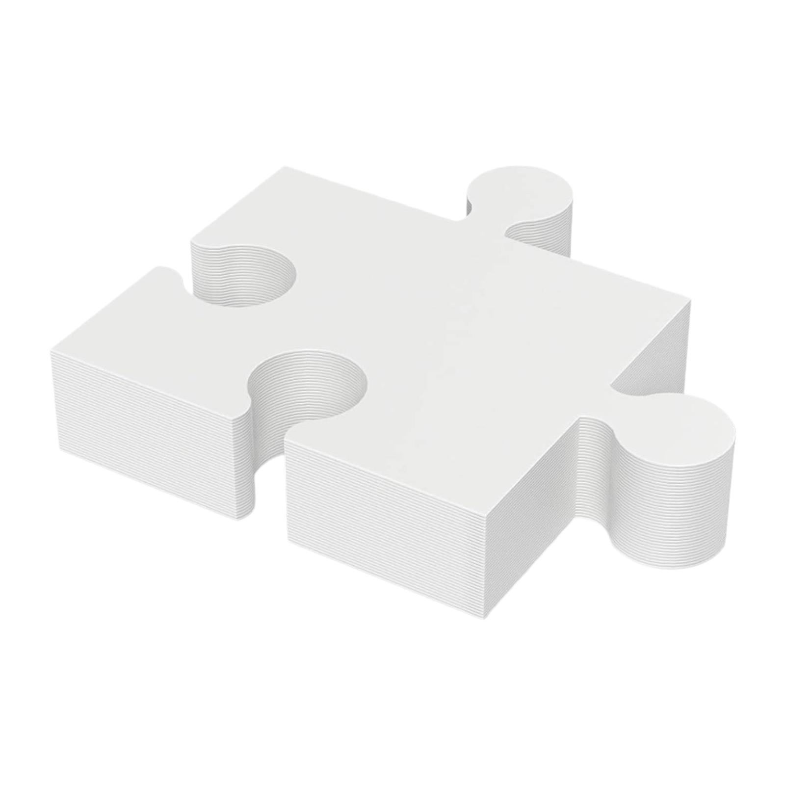 30 stuks blanco puzzelstukjes, - Puzzle Blank White recensie en prijs