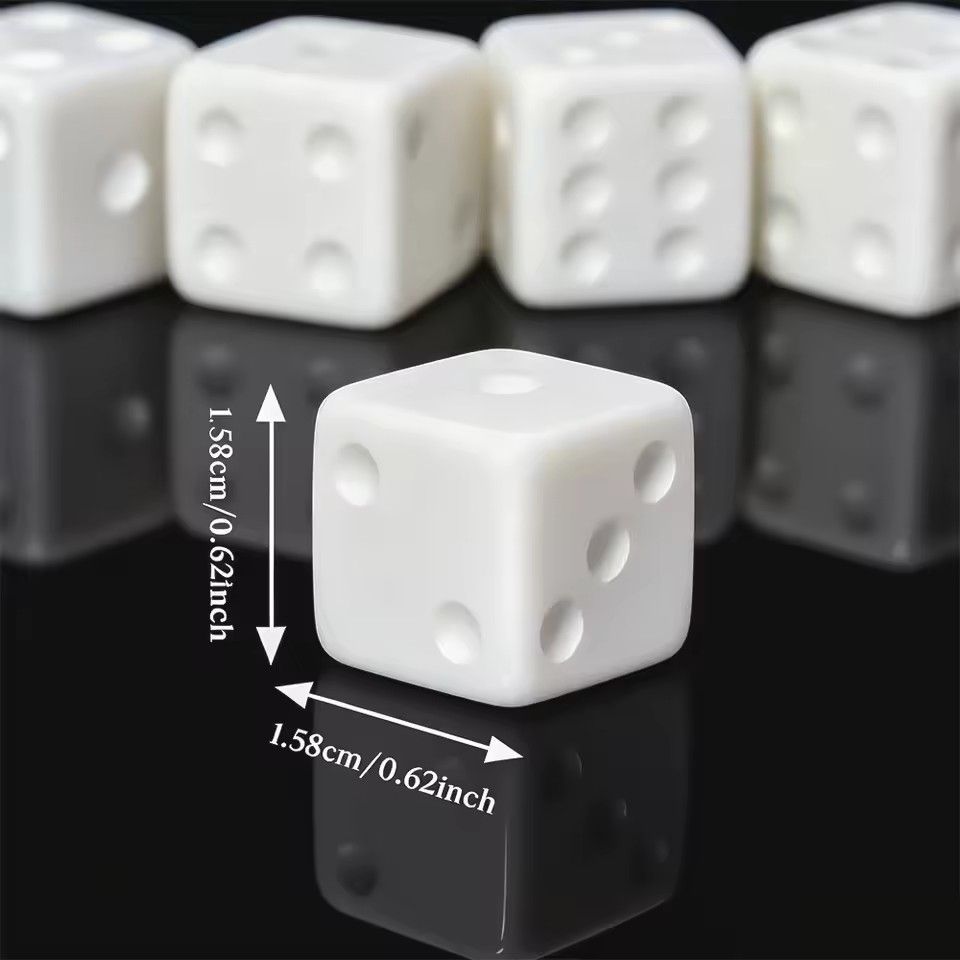 10 Stuks/set Lege Witte Dobbel - Puzzle Blank White recensie en prijs