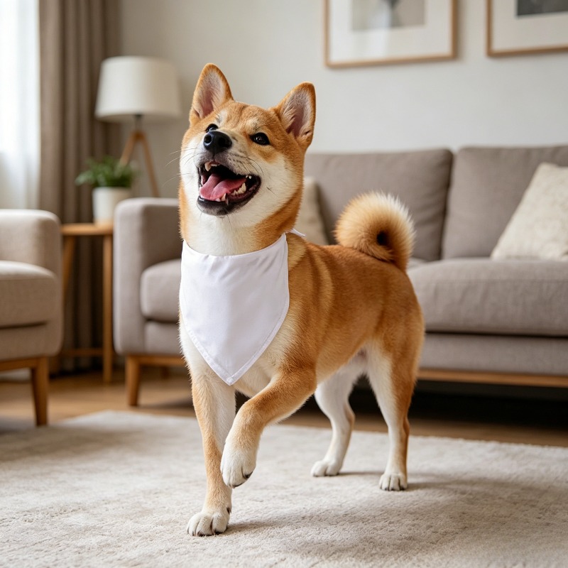 Witte Hond Bandana Sjaal Drieh - Bandana Blank White recensie en prijs