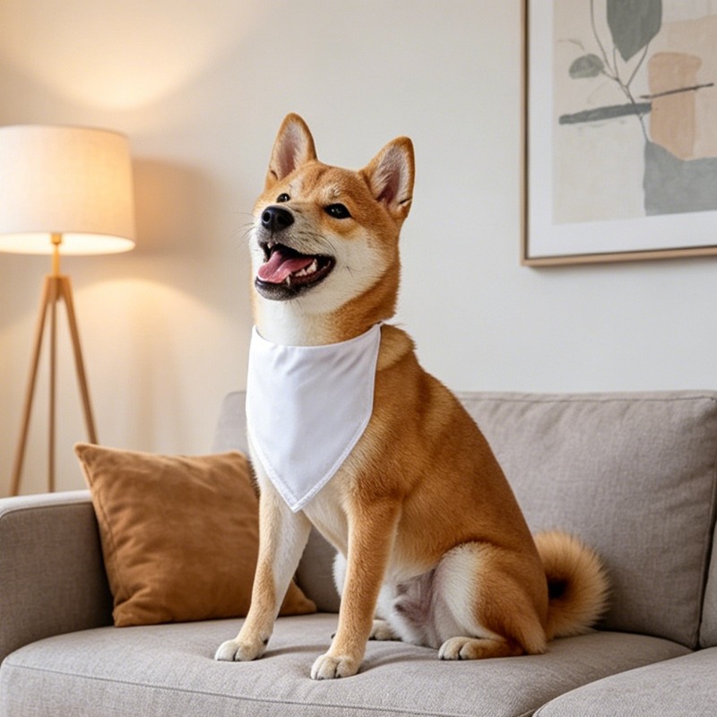 Witte Hond Bandana Sjaal Drieh - Bandana Blank White recensie en prijs