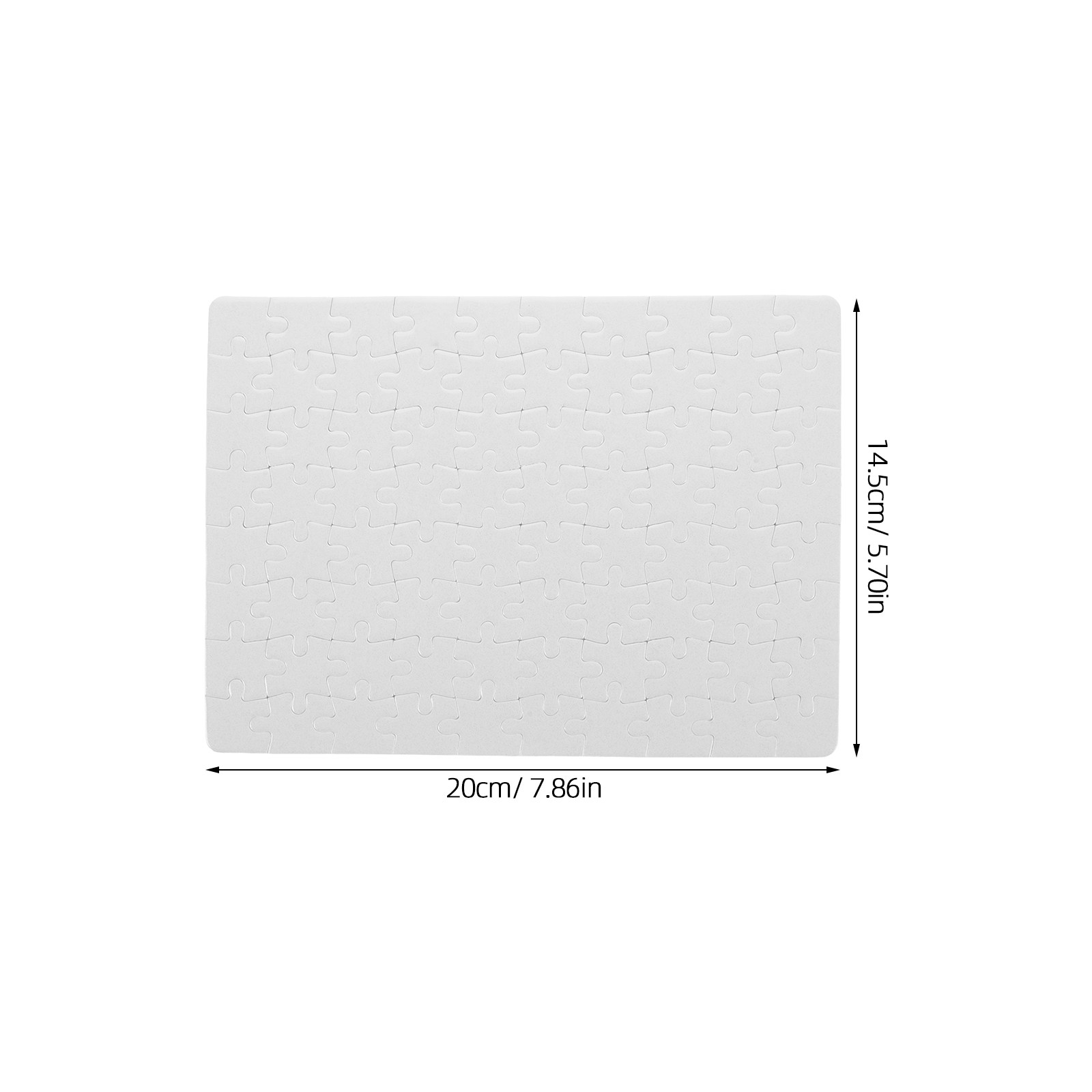 4 Vellen Witte Puzzel Blanks L - Puzzle Blank White recensie en prijs