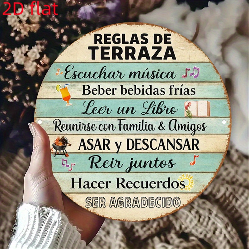 Rond aluminium bord, vintage p - Yard Sign Blank recensie en prijs