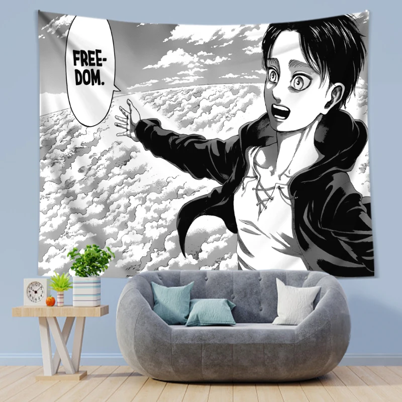 Eren Yeager Freedom Manga Post - Canvas Wrap Ready recensie en prijs