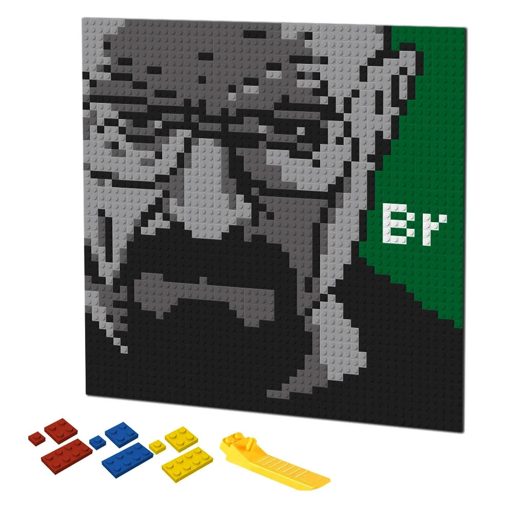 Retro Pixel Art Bouwstenen Moz - Puzzle Blank White recensie en prijs