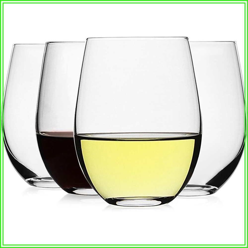 Stamloze wijnglazen set van 4  - Tumbler 20Oz White recensie en prijs