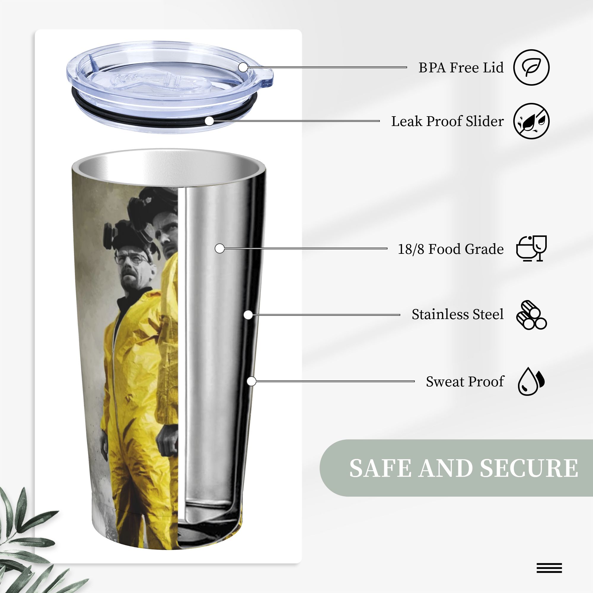 Breaking Bad Tumbler Vacuüm Ge - Tumbler 20Oz White recensie en prijs