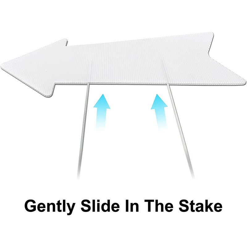 Lege pijl-borden met palen, 10 - Yard Sign Blank recensie en prijs
