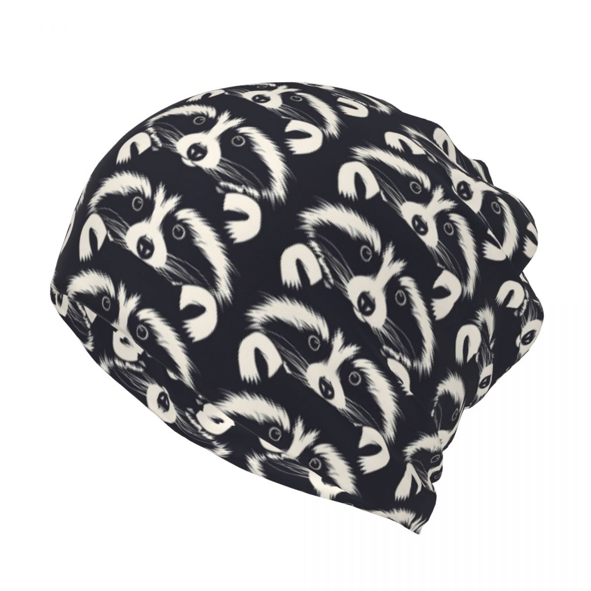 Zwart-wit wasbeer gezichtspatr - Bandana Blank White recensie en prijs