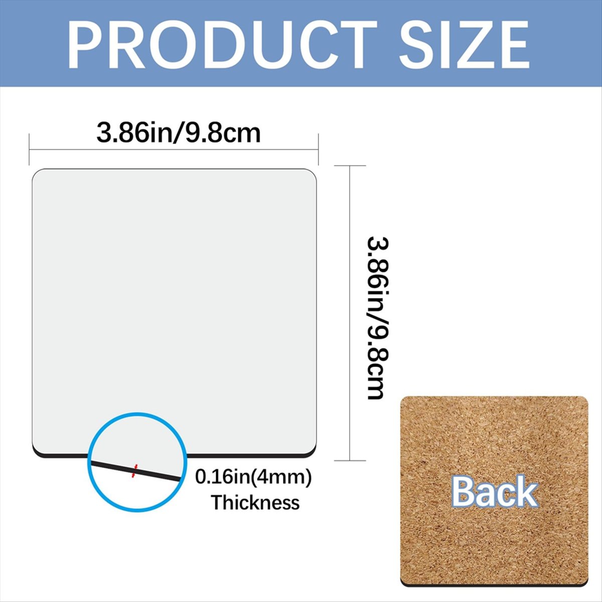 ABYA 30 stuks vierkante sublim - Coaster Sublimation Blank recensie en prijs