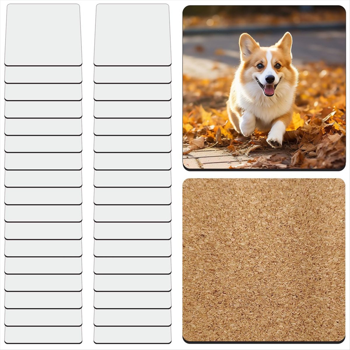 ABYA 30 stuks vierkante sublim - Coaster Sublimation Blank recensie en prijs