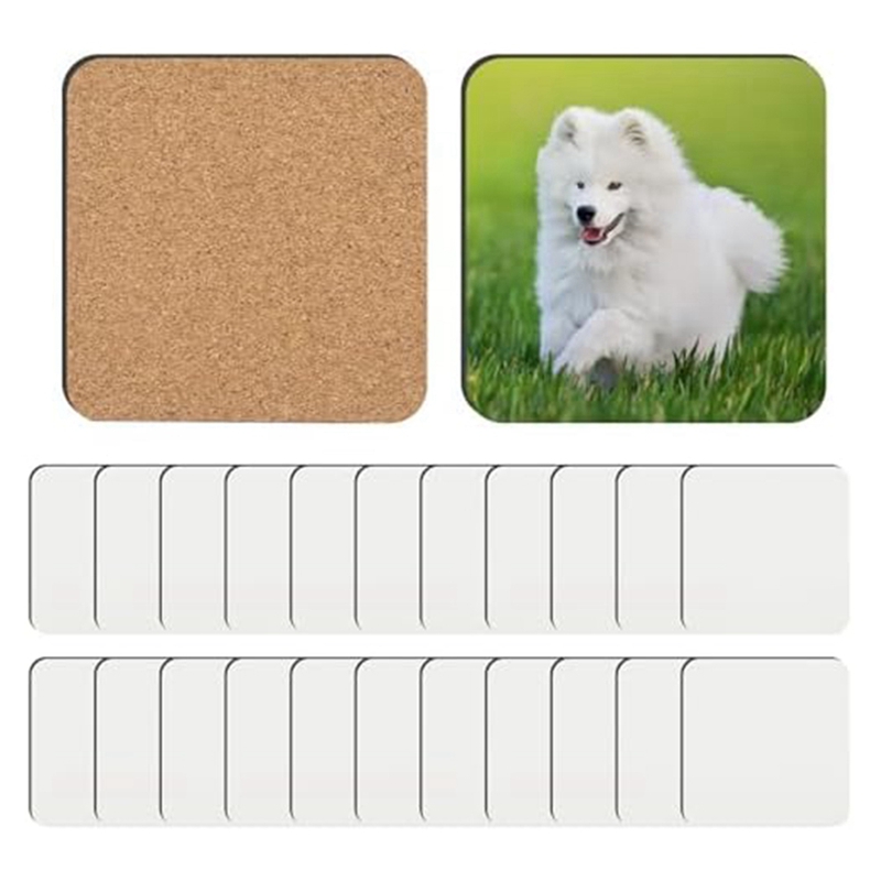 24 stuks sublimatie onderzette - Coaster Sublimation Blank recensie en prijs