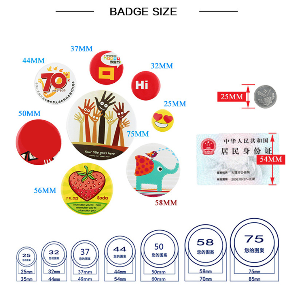 100 Stks/set Plastic Blanco Ba - Button Badge Blank recensie en prijs
