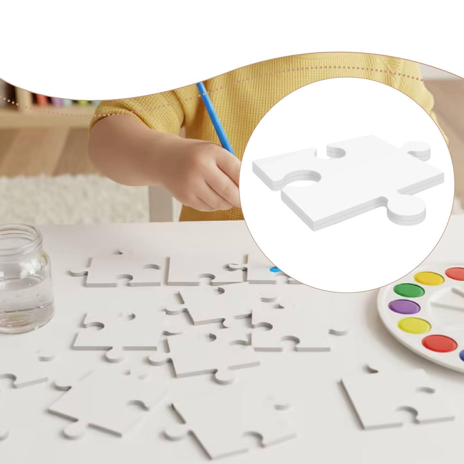 24x witte kartonnen blanco puz - Puzzle Blank White recensie en prijs