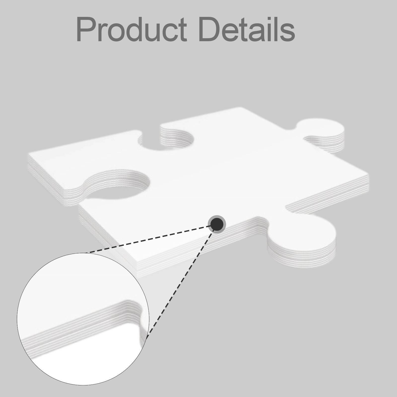 24x witte kartonnen blanco puz - Puzzle Blank White recensie en prijs
