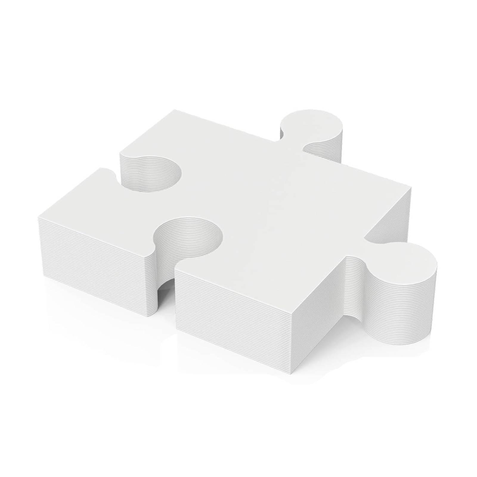 30 stuks blanco puzzelstukjes  - Puzzle Blank White recensie en prijs