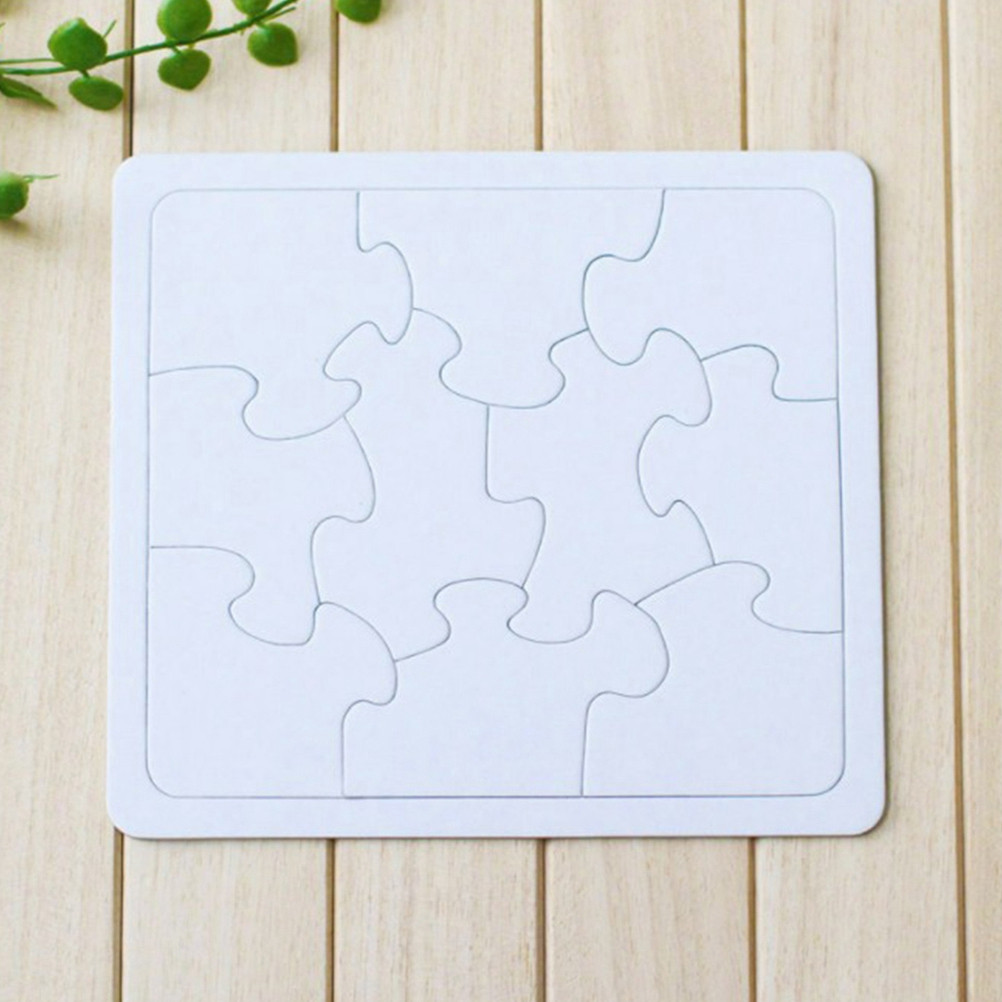 4-delige kleurplaten puzzelset - Puzzle Blank White recensie en prijs