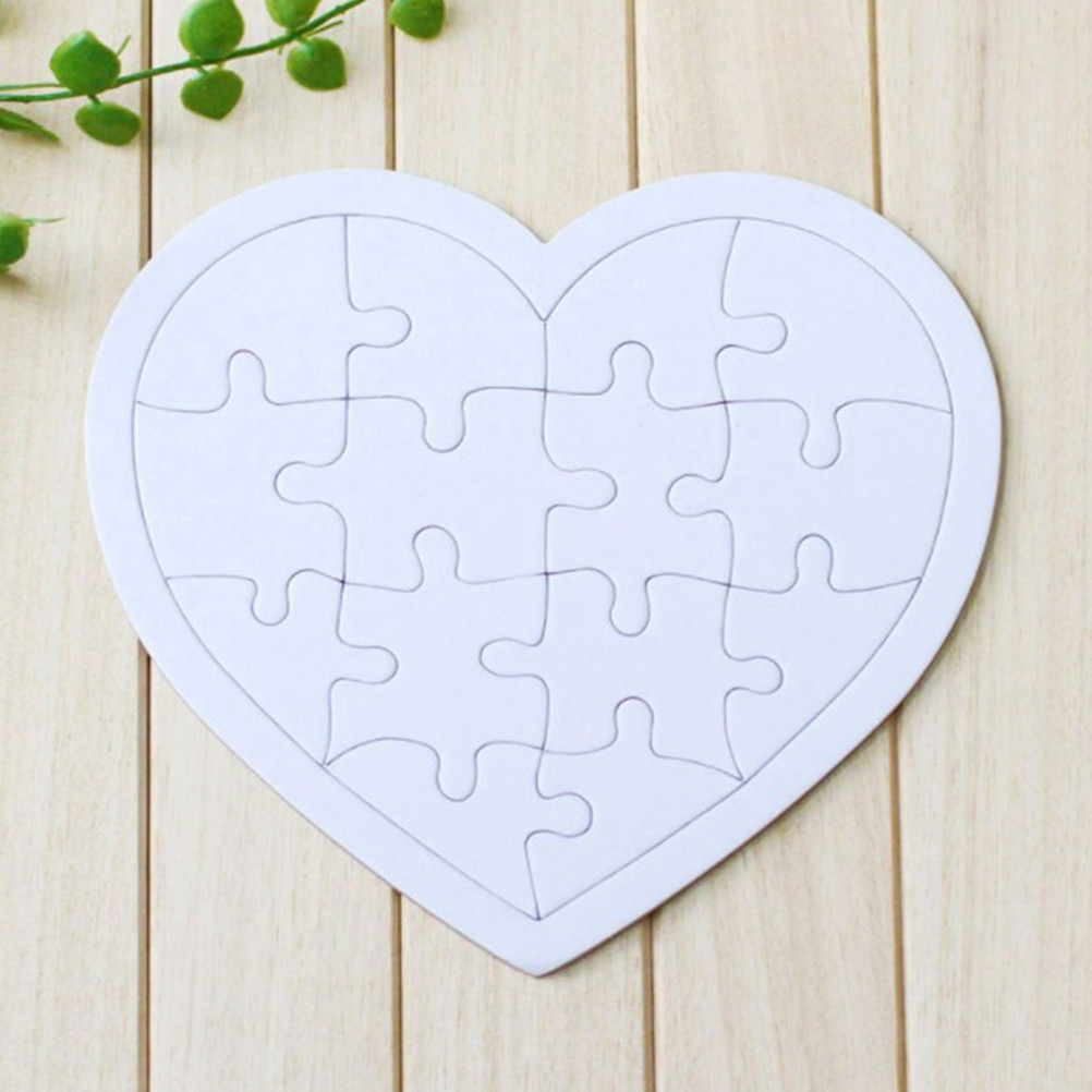 4-delige kleurplaten puzzelset - Puzzle Blank White recensie en prijs