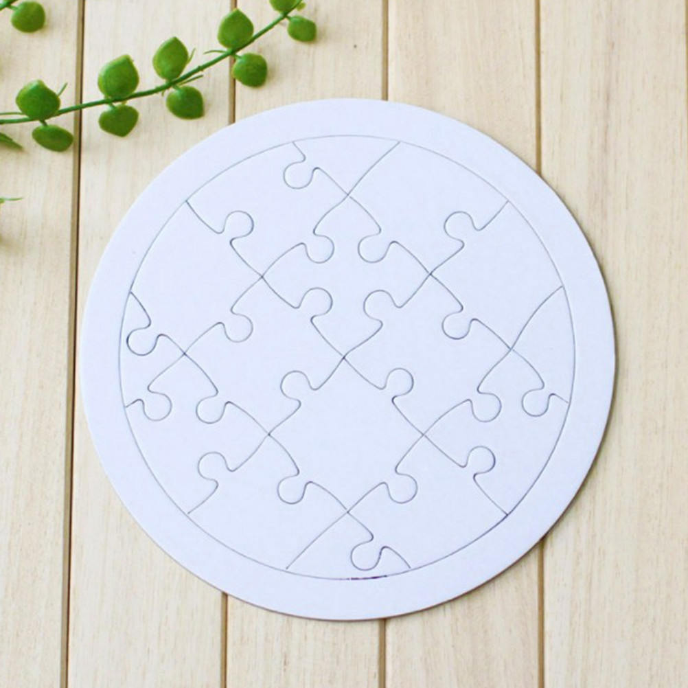 4-delige kleurplaten puzzelset - Puzzle Blank White recensie en prijs