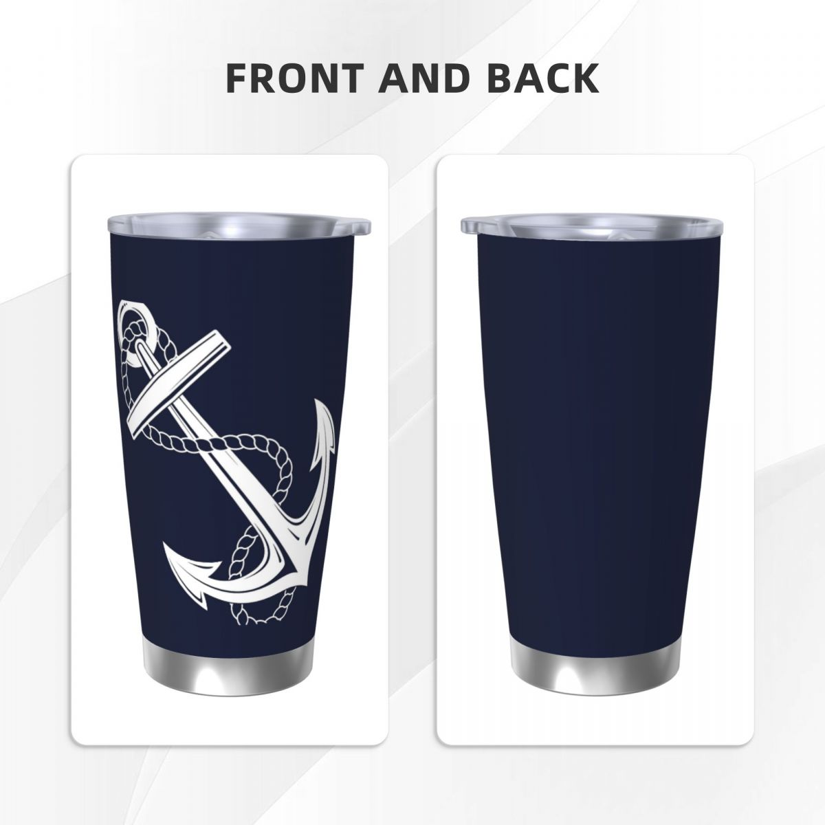 Anker Nautisch Wit & Marine Ro - Tumbler 20Oz White recensie en prijs